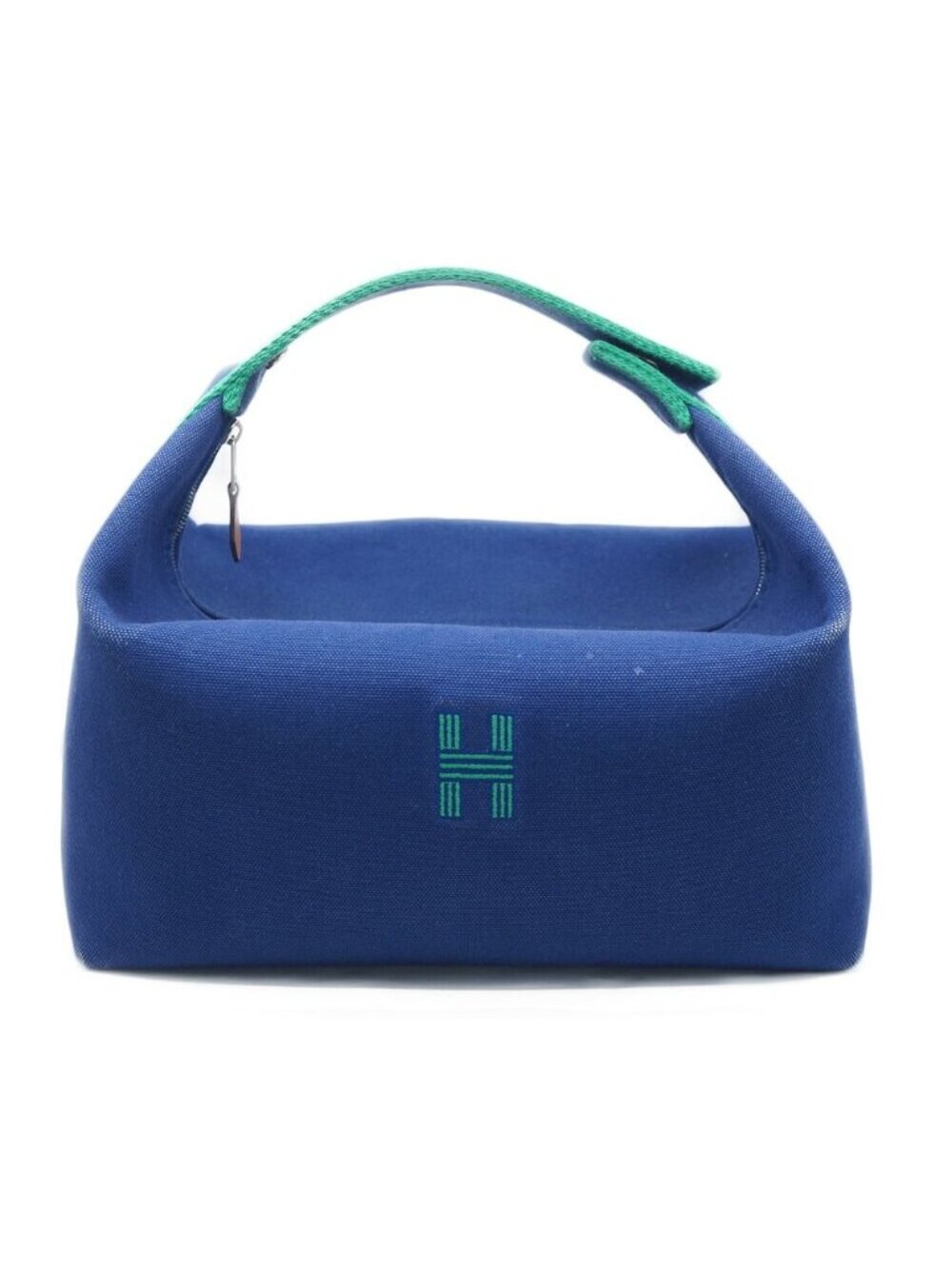 Hermes Brid-a-brac GM Navy Green Silver Bag